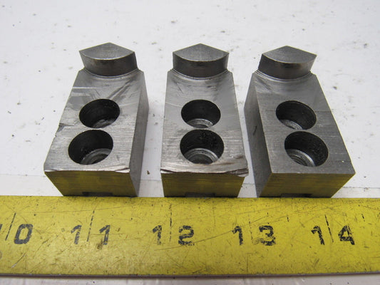 Dillon KW4 Custom Serrated Lathe Chuck Soft Jaws 0.937" ID Radius Set of 3