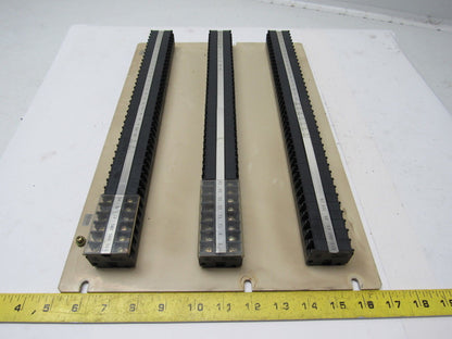 KG15, KG30 Terminal Blocks Plate Mounted 120 Contacts 17"X11" Plate 15 & 30 Amp