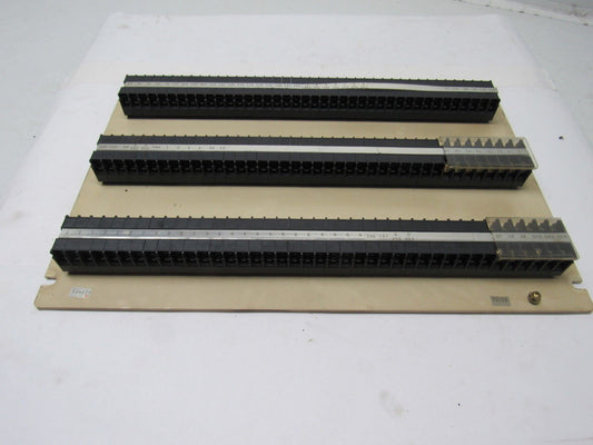 KG15, KG30 Terminal Blocks Plate Mounted 120 Contacts 17"X11" Plate 15 & 30 Amp
