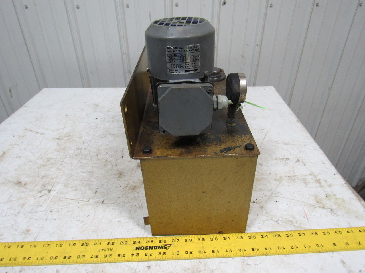 MECAFLUID GR 208 LM 01 Oil Pump Assembly W/ Tank 220/380V 50/60 Hz Tested