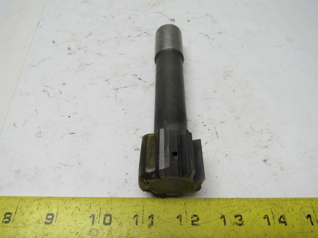 1.5" 8 Flute Coolant Fed End Mill 1" Shank 1.5" Shoulder 6" OAL Sharp!