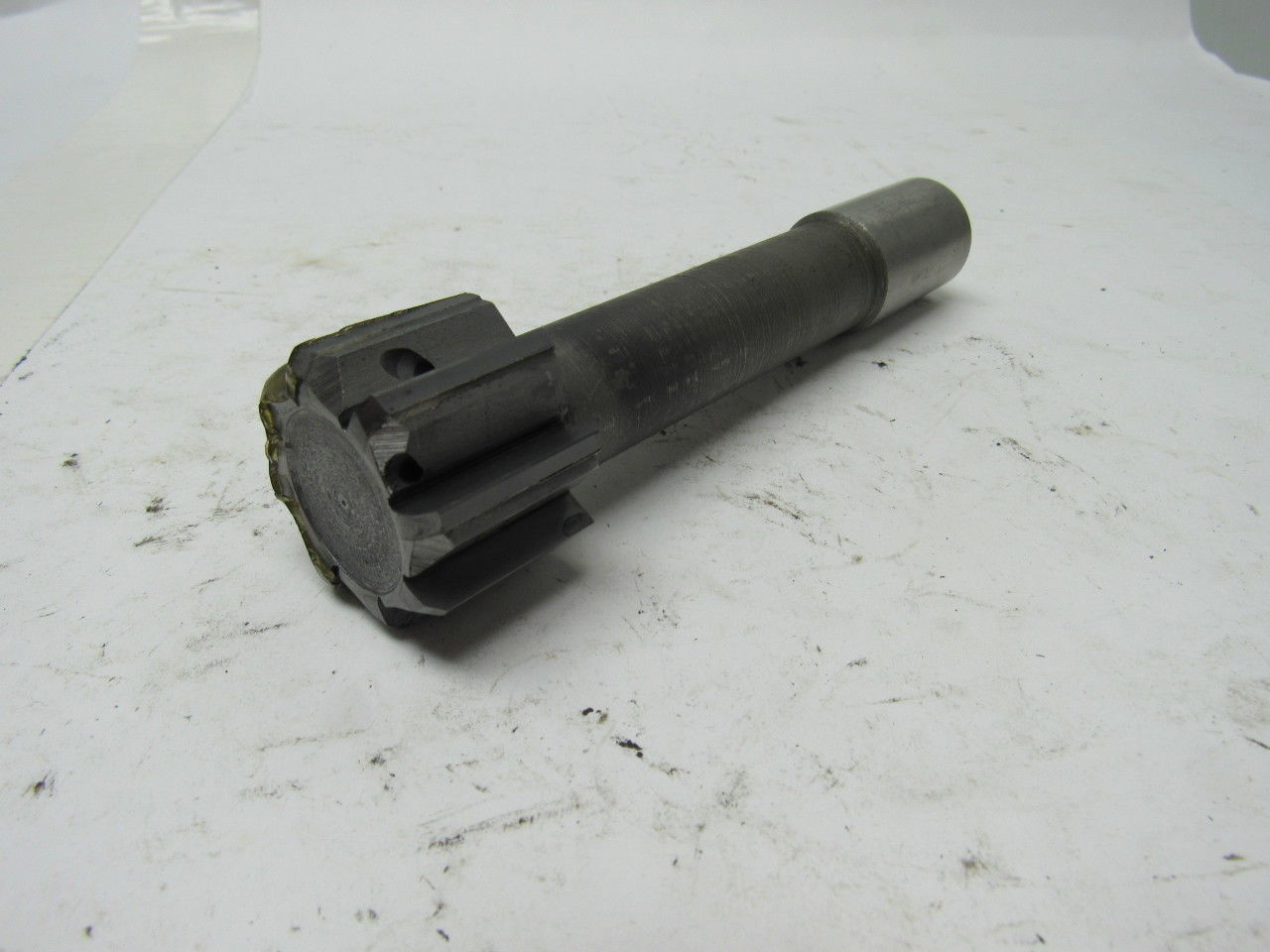 1.5" 8 Flute Coolant Fed End Mill 1" Shank 1.5" Shoulder 6" OAL Sharp!