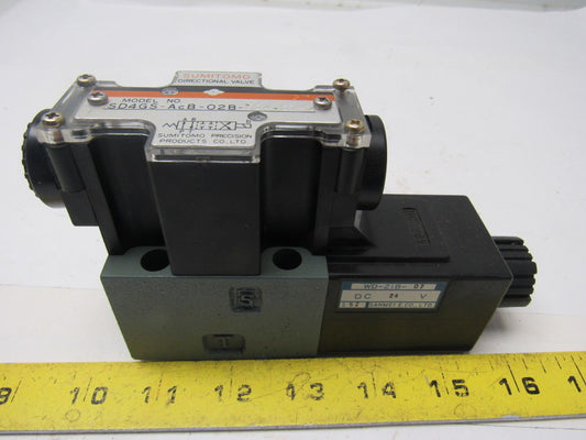 Sumitomo SD4GS-AcB-02B-D24-21-Z WD-21B-07 Directional Control Valve 24VDC