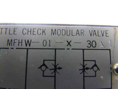 BrandKoshin-Racine MFHW-01-X-30A Throttle Check Modular Hydraulic Valve Mazak
