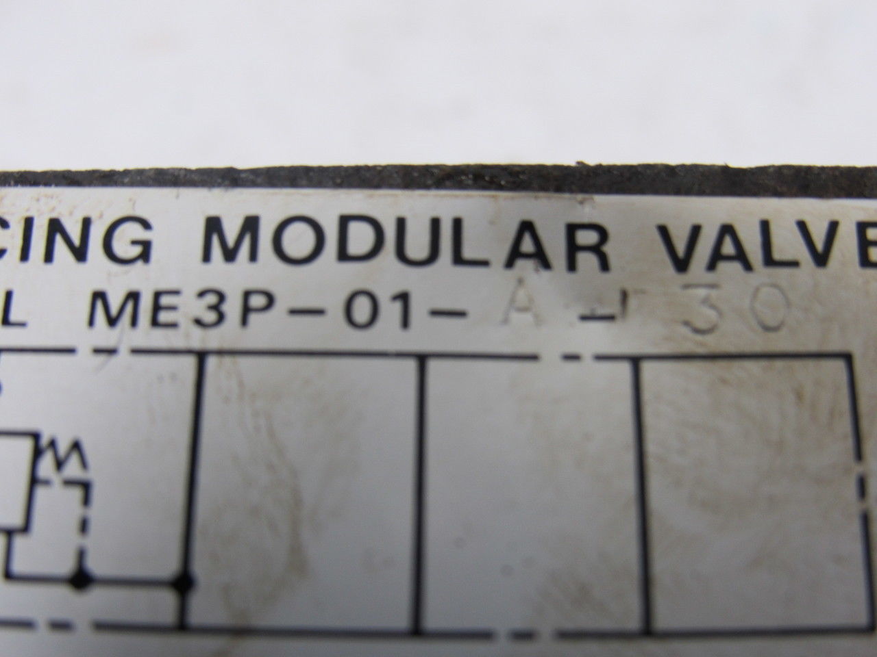 Koshin-Racine ME3P-01-A-30 Reducing Modular Valve From a Mazak SQT-10MS