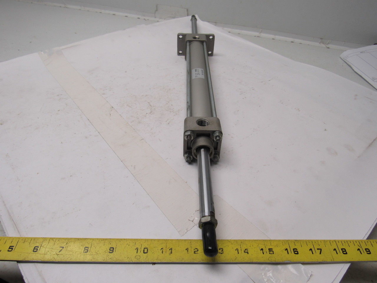 SMC NCA1WF150-1000 1-1/2" Bore 10" Stroke Double Ended Push Pull Air Cylinder