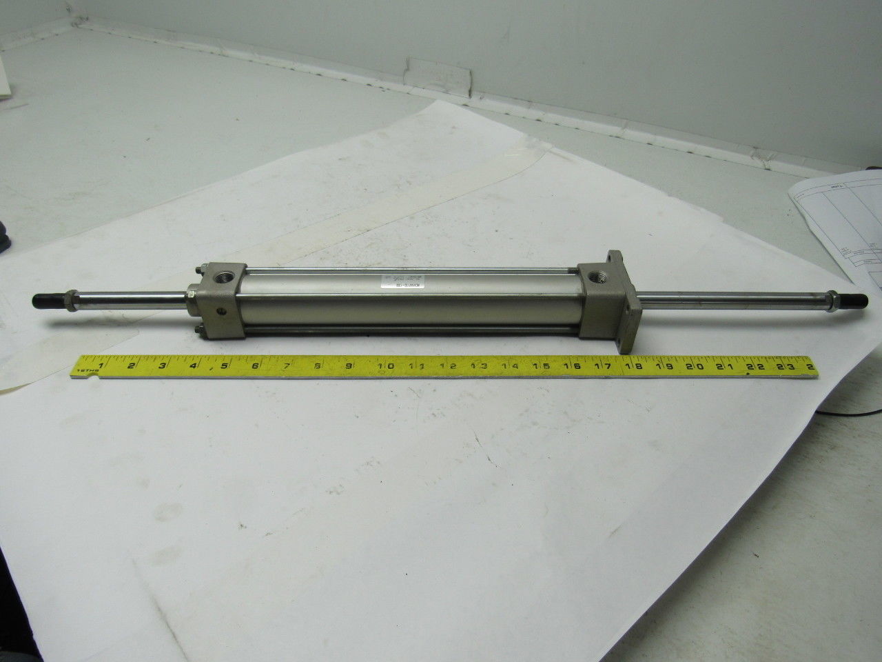 SMC NCA1WF150-1000 1-1/2" Bore 10" Stroke Double Ended Push Pull Air Cylinder