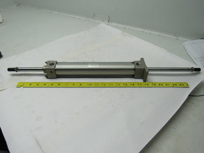 SMC NCA1WF150-1000 1-1/2" Bore 10" Stroke Double Ended Push Pull Air Cylinder