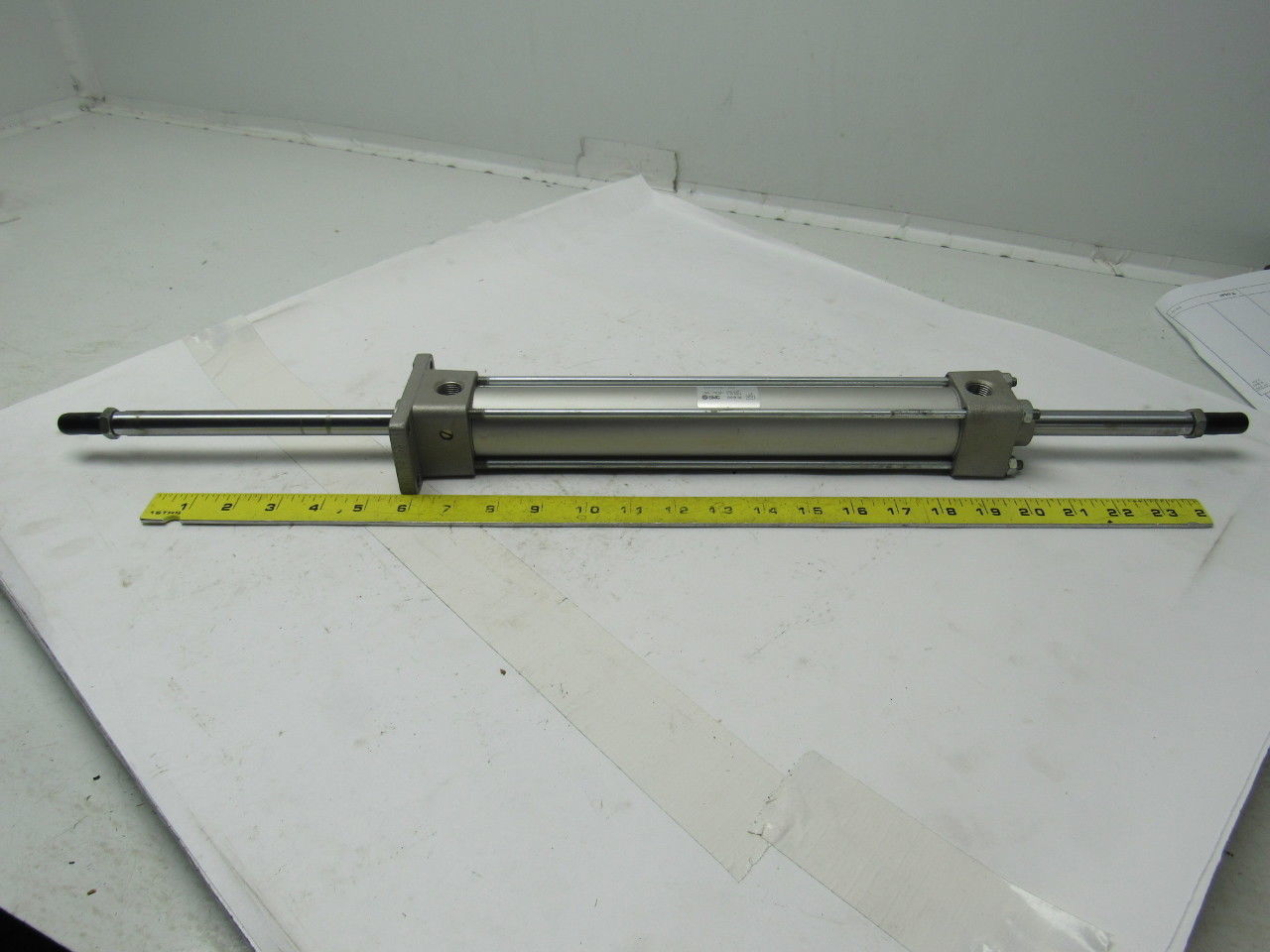 SMC NCA1WF150-1000 1-1/2" Bore 10" Stroke Double Ended Push Pull Air Cylinder