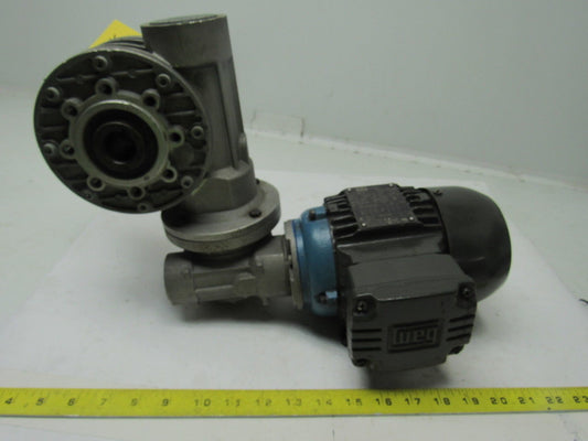 WEG SITI I60 FP 2518ES3E63 1/3HP Sever Duty Electric Motor W/ 30:1 Speed Reducer