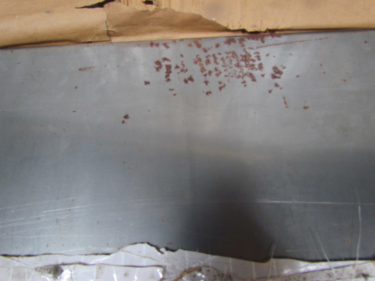 10ga 0.125 Carbon Steel Plate 17-1/2" x 48" Sheared Edge Lot of 2