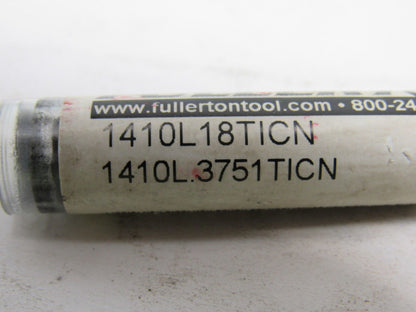 Fullerton 1410L.3751TICN 0.3751 Spiral Left Solid Carbide Reamer 11/32 Shank