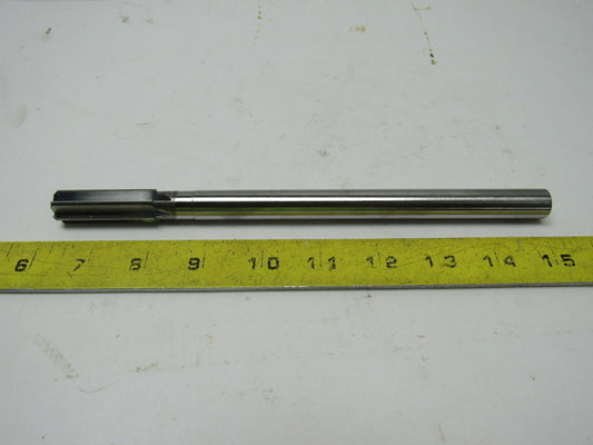 Fullerton .6272" Carbide Reamer W/Steel Shaft Series 1450  9" OAL 6 flutes