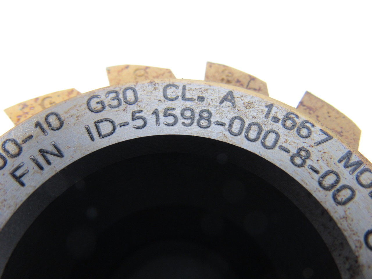 Gleason ID-51598-000-8-00 Gear Hob Cutter 3" OAL 	20° NPA 	LA.1°31' RH WD .075