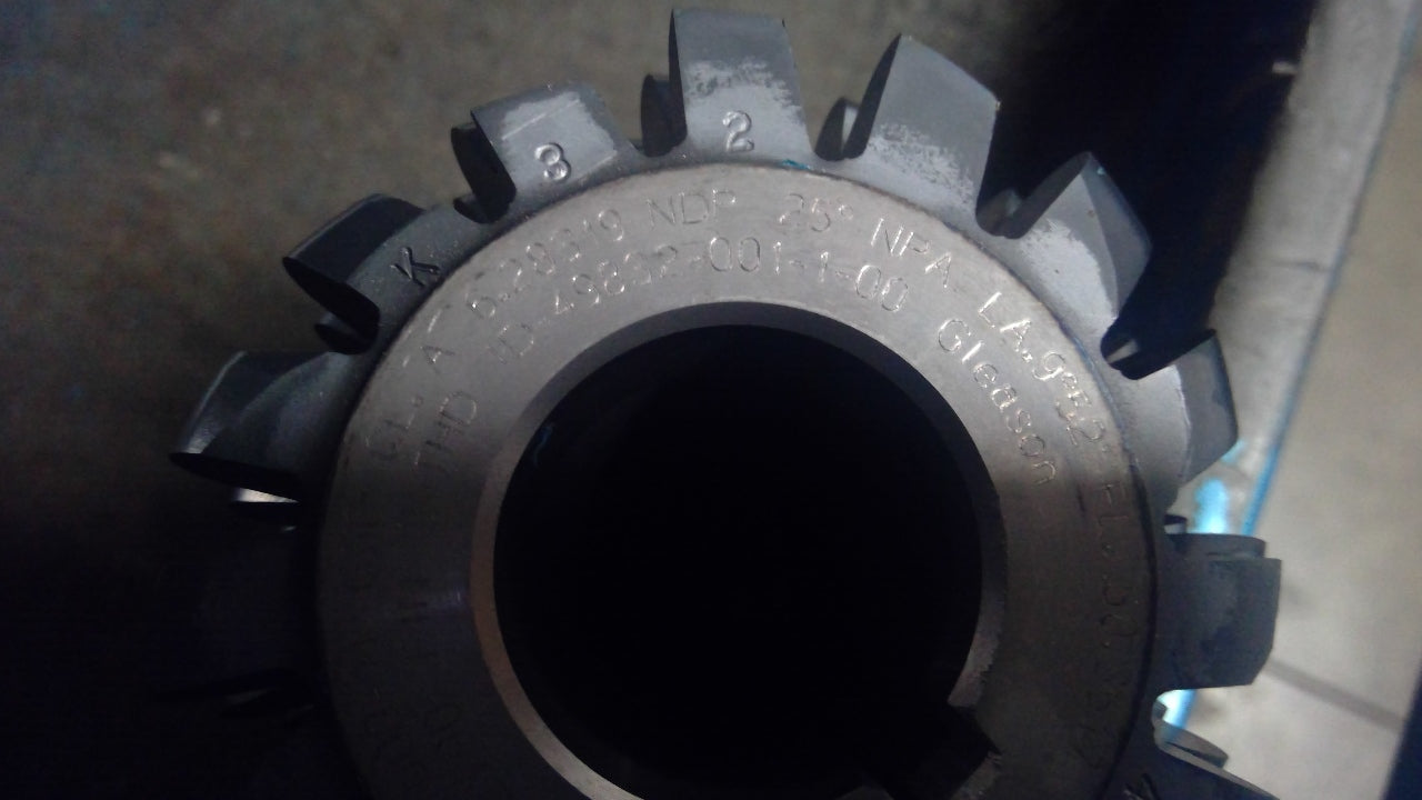Gleason ID-49832-001-1-00 Gear Hob Cutter 5" OAL  25° NPA LA.9°52' FL.50.3517