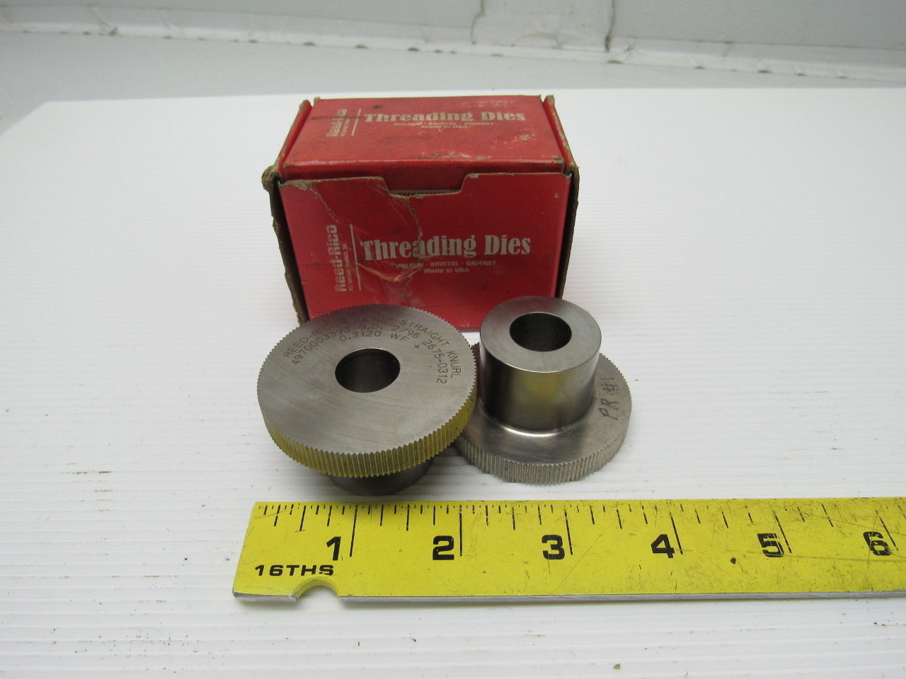 Reed 2675-0312 64 DP 0.3120 WF Straight  Knurl Rolling Dies 1 Set of 2