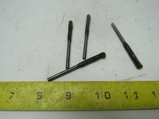 Hannibal Type 322 3.714mm Solid Carbide Head Spiral Left 4F Reamer Lot of 4