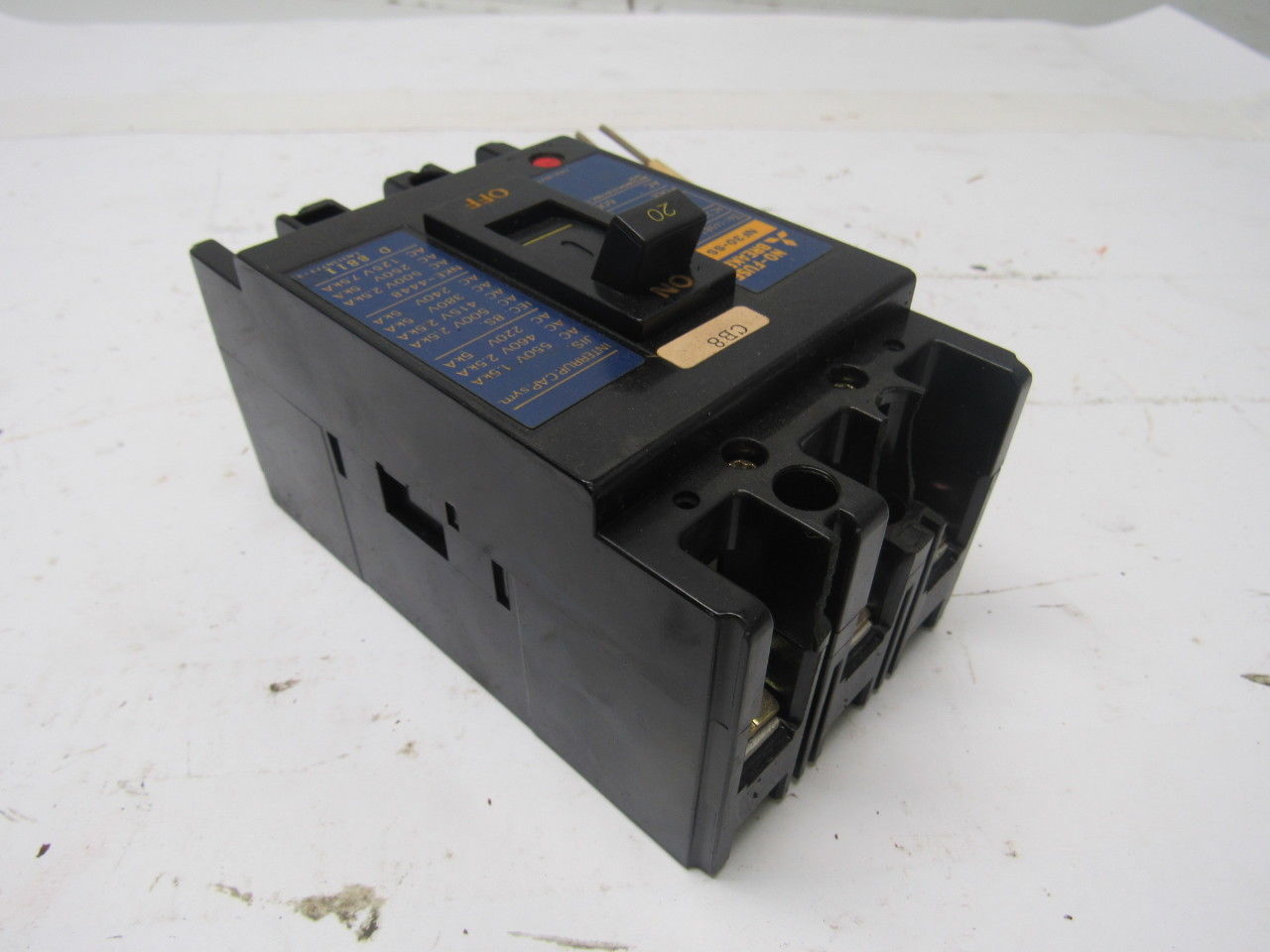 Mitsubishi Electric NF30-SS 20A No Fuse Breaker 3 Pole 600V