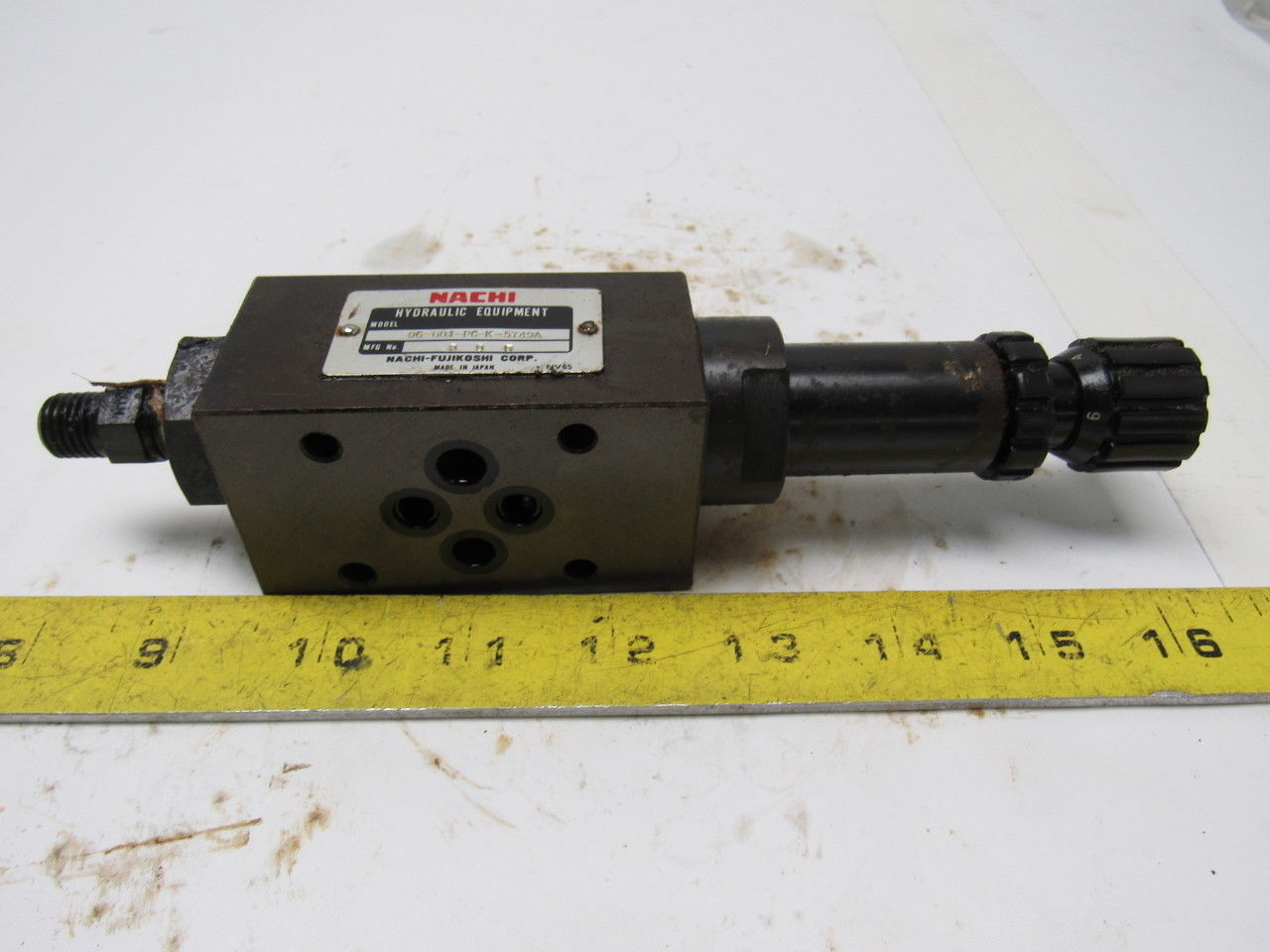Nachi 0G-G01-PC-K-5749A Hydraulic Pressure Reducing Modular Valve