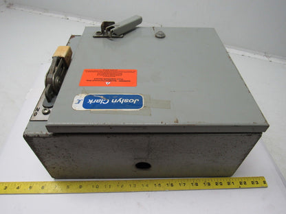 Joslyn Clark C18TAX6031500T Fusible Disconnect Switch Enclosure