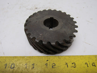 Boston Gear H824-L Steel Helical Gear 45 Degree Helix 0.875 Bore 24 Teeth