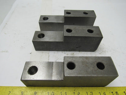 Lathe Chuck Jaw Set 6.5" Long X 1.5" Wide X 2.250" Tall Lot of 3