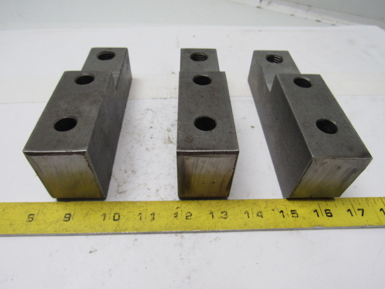 Lathe Chuck Jaw Set 6.5" Long X 1.5" Wide X 2.250" Tall Lot of 3