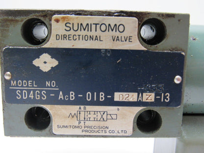 Sumitomo SD4GS-AcB-OIB-D24-AZ-13 Directional Control Valve Okuma LC20-2SC