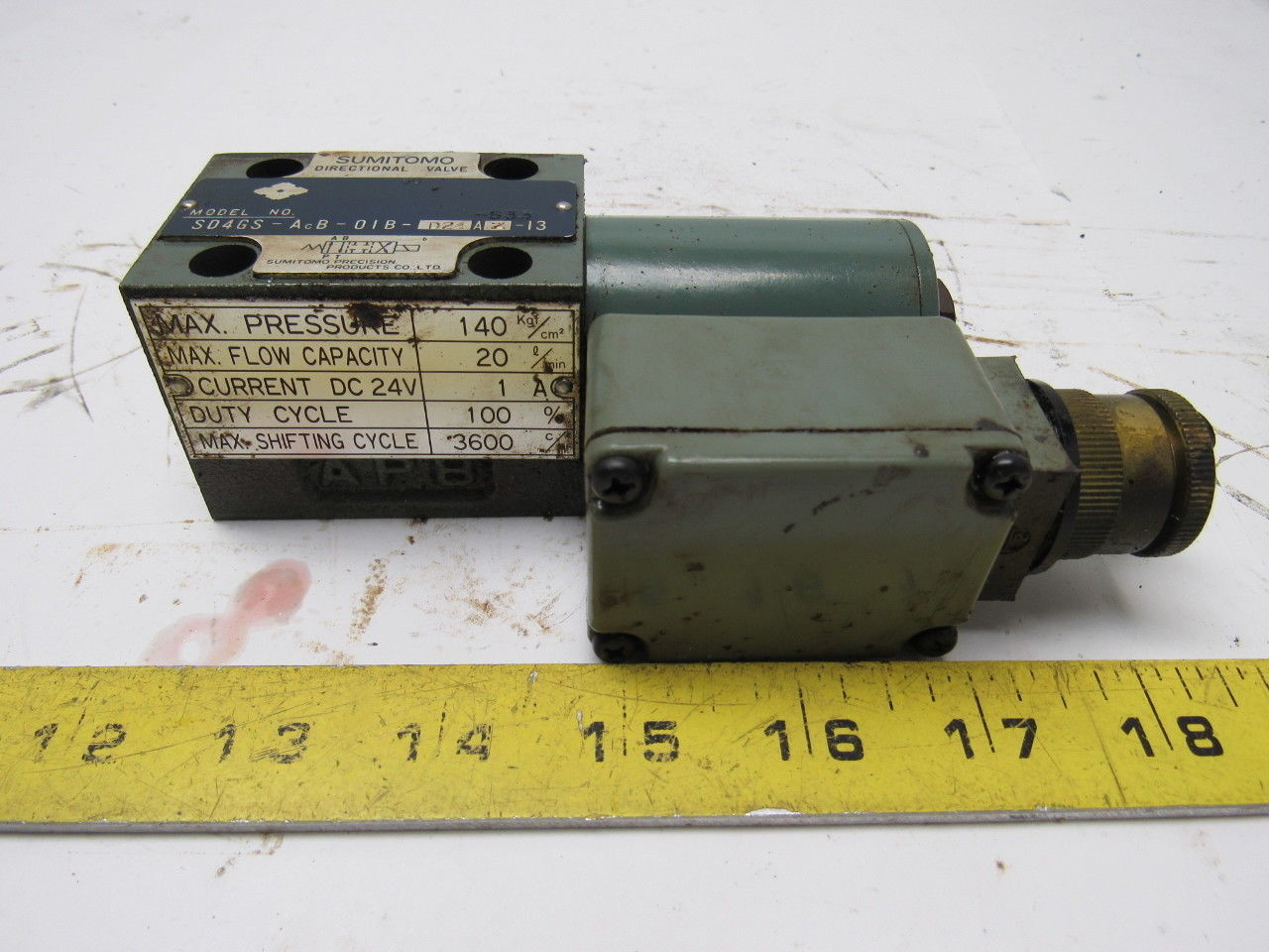 Sumitomo SD4GS-AcB-OIB-D24-AZ-13 Directional Control Valve Okuma LC20-2SC