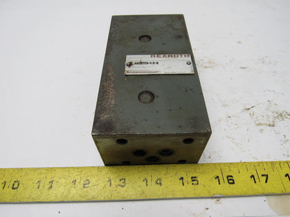 Rex Rexnord AG22723-1-2-3 Hydraulic Manifold Block