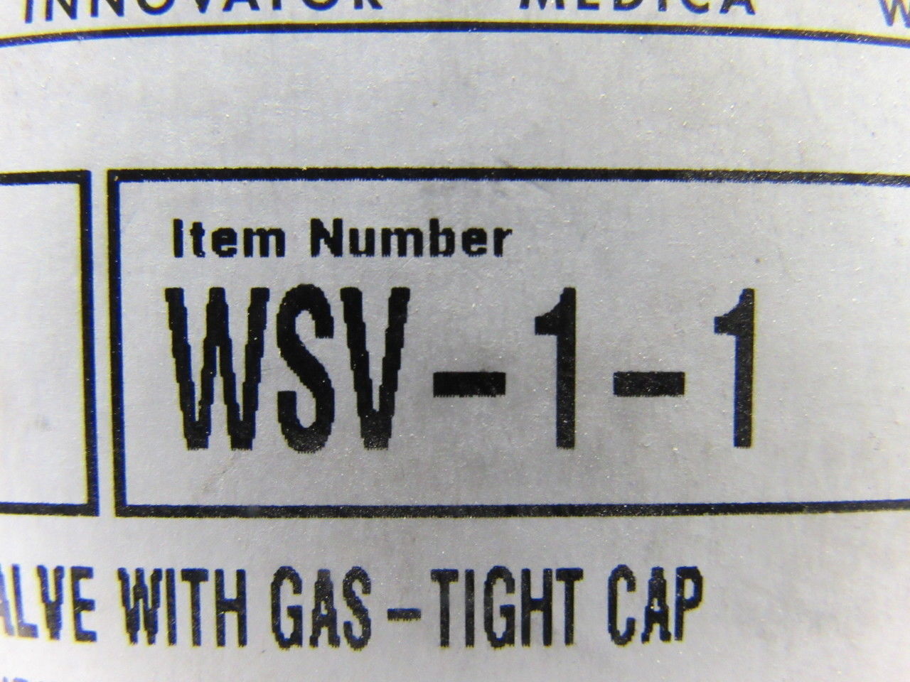 Western Enterprises WSV-1-1 Line Station Valve W/ Gas-Tight Cap