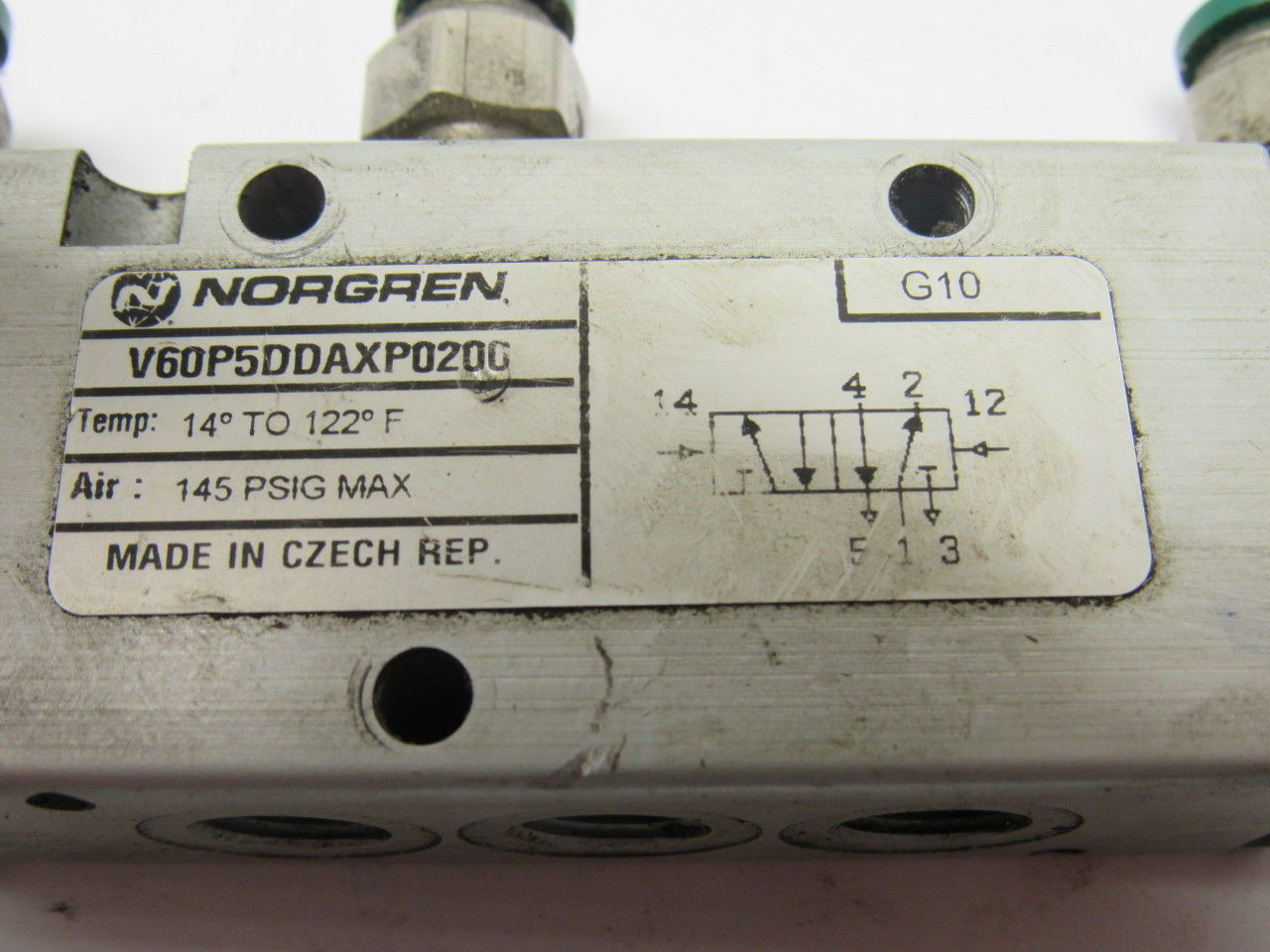 Norgren V60P5DDA-XP020C Pneumatic Air Valve 1/8" NPT 145PSI