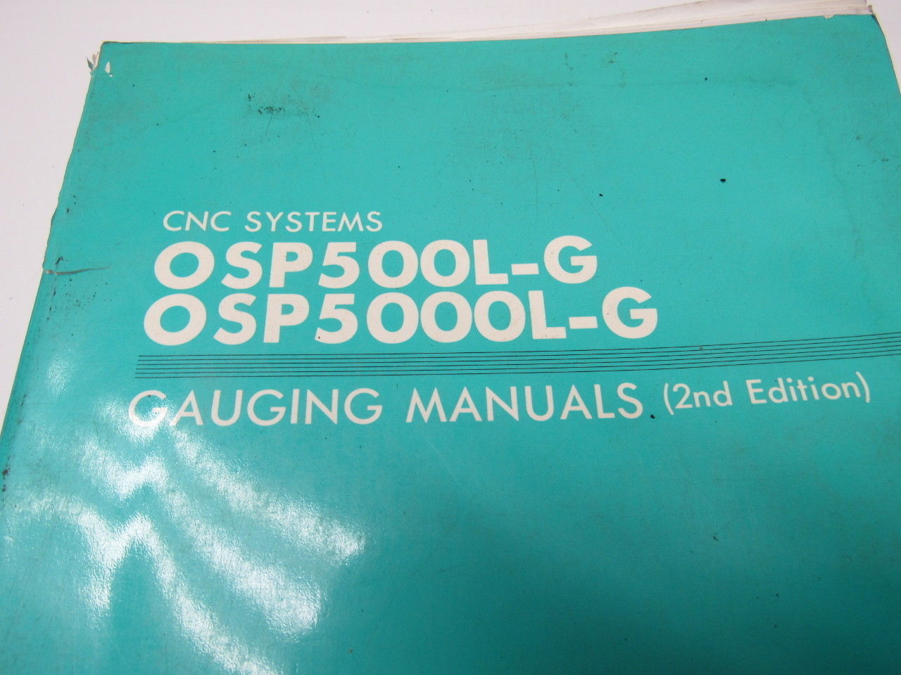 Okuma OSP500(0)L-G LB9 CNC Gauging Manual 2nd Edition Nov. 1988 Publ .# CB005-R1