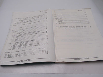 Okuma OSP500(0)L-G LB9 CNC Gauging Manual 2nd Edition Nov. 1988 Publ .# CB005-R1