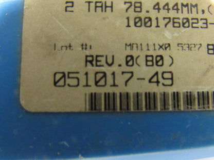 AMEC 051017-49 Rev 0(B0) Indexing Chamfer Tool Holder 2 TAH 78.444MM Oil Fed