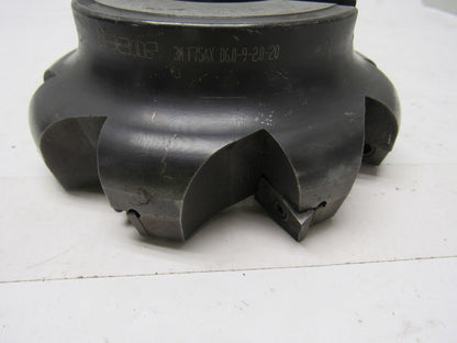 Iscar 3MF75AXD6.0-9-2.0-20 75° Face Mill Index Insert Tool Holder 6" 2" Arbor