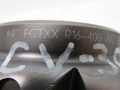 LMT FCTXX R16-400 AD EDP51490 44R 4" Face Mill 1-1/2" Bore 10 Indexable Insert