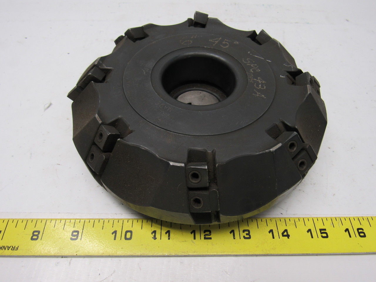 Valenite VMC-76-4-0608RA 10T8 6" Shoulder Milling Cutter 45° 1.500" Arbor