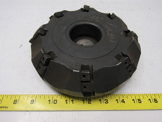 Valenite VMC-76-4-0608RA 10T8 6" Shoulder Milling Cutter 45° 1.500" Arbor
