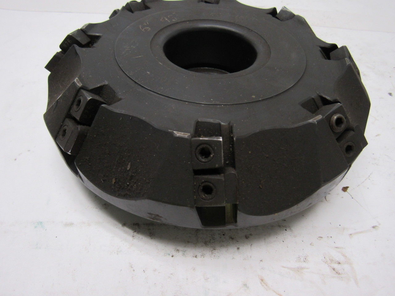 Valenite VMC-76-4-0608 RA 3T9 6" Shoulder Milling Cutter 45° 1.500" Arbor