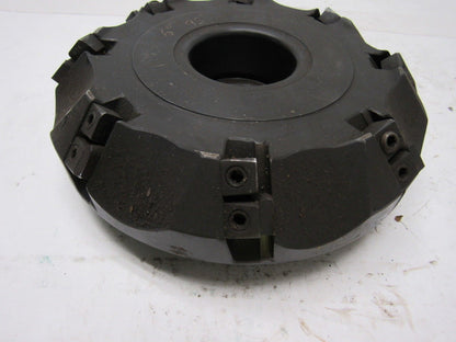 Valenite VMC-76-4-0608 RA 3T9 6" Shoulder Milling Cutter 45° 1.500" Arbor