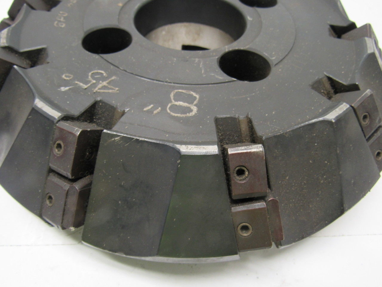 Valenite VMC-76-6-0810 R 8T0 8" Shoulder Mill Cutter 45° 2.500" Arbor