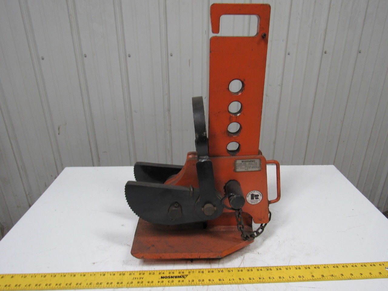 RENFROE WHSR 6 Ton Capacity Vertical Sheet Plate Lifting Clamp 0-12" Range