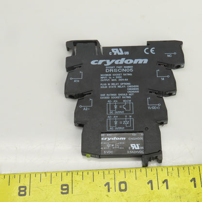 Crydom DRA-CN024D05 Solid State Relay & Socket 5VDC Input 250V Output