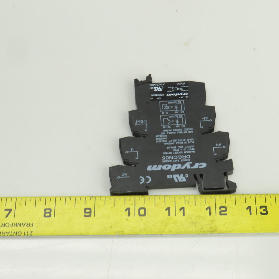 Crydom DRA-CN024D05 Solid State Relay & Socket 5VDC Input 250V Output