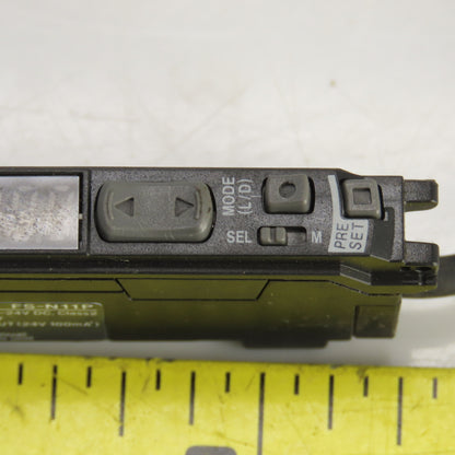Keyence FS-N11P Digital Fiber Optic Sensor/Amplifier 12-24VDC