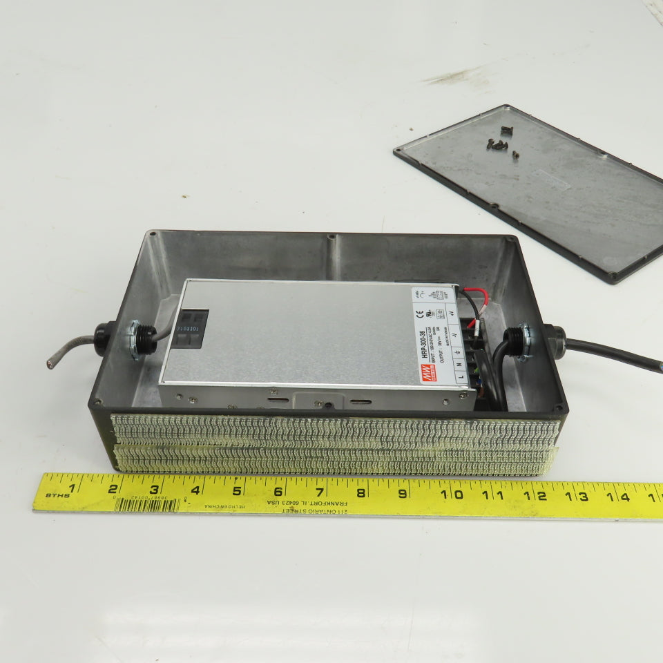 Mean Well HRP-300-36 Power Supply W/Enclosure Input 100-240VAC Output 36VDC