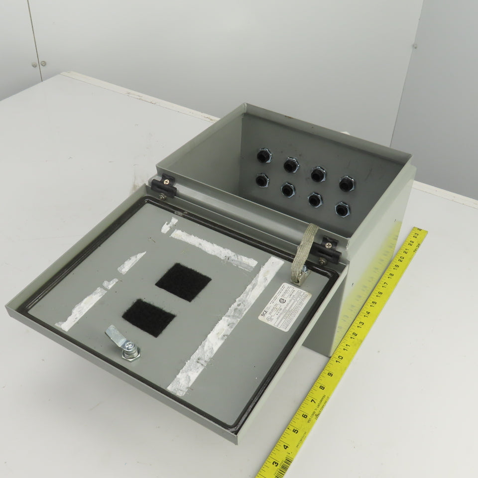 Saginaw Control SCE-12108BELJ 12" x 10" x 8" Electrical Enclosure W/Backplate