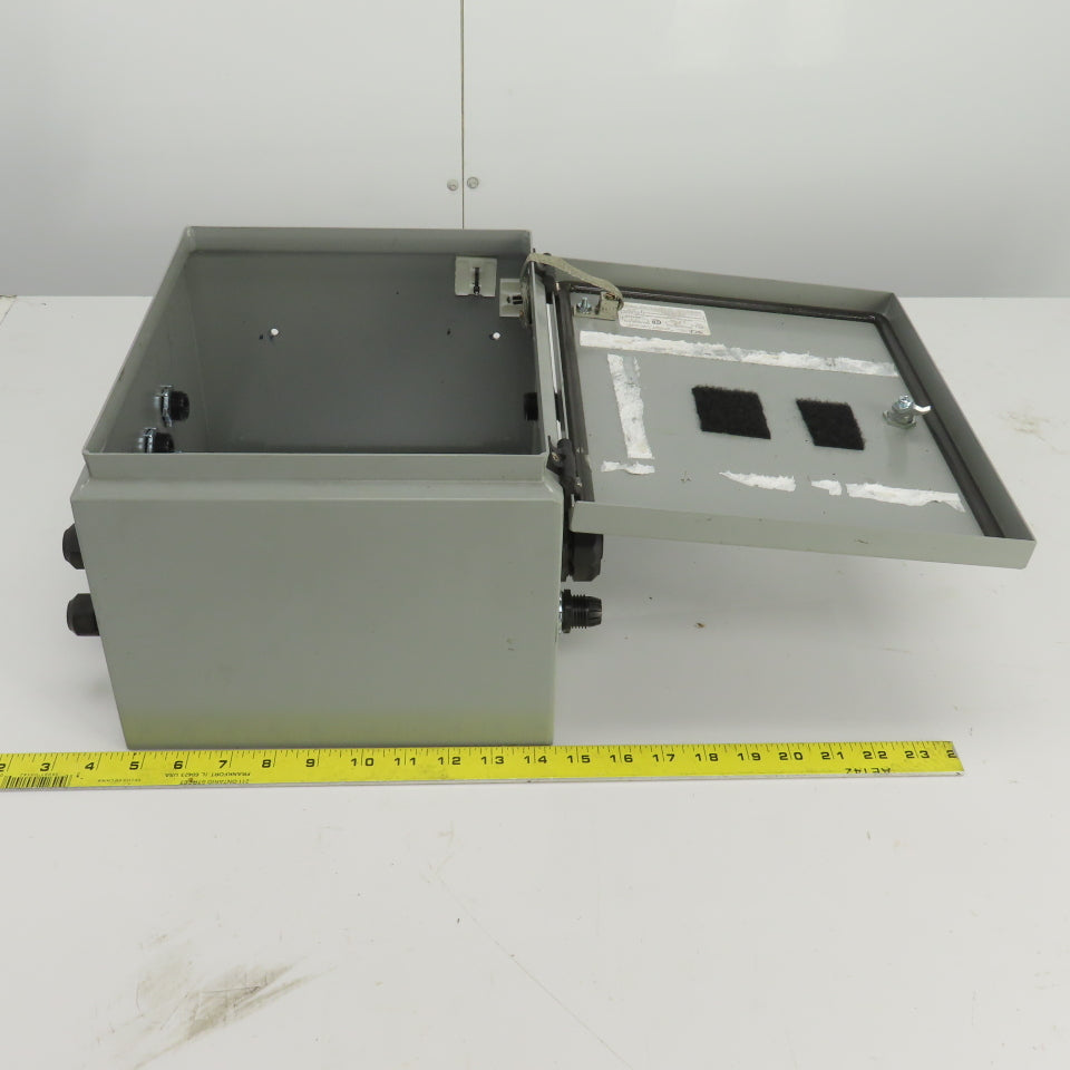 Saginaw Control SCE-12108BELJ 12" x 10" x 8" Electrical Enclosure W/Backplate