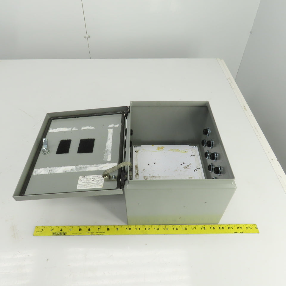 Saginaw Control SCE-12108BELJ 12" x 10" x 8" Electrical Enclosure W/Backplate